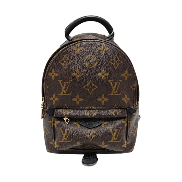 PALM SPRINGS Mini Monogram Coated Canvas Brown