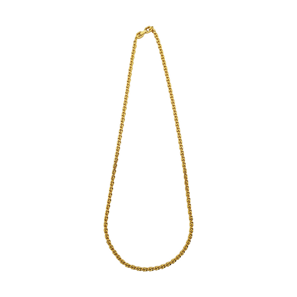 G Cube Metal Gold Necklace