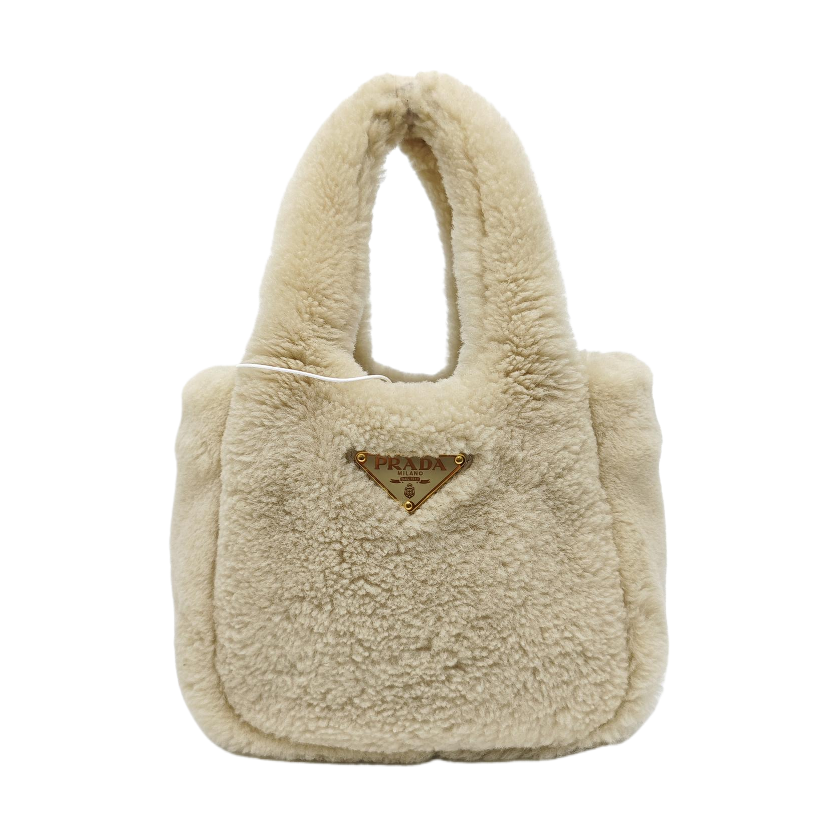 Sheepskin Tote Bag Mini Beige