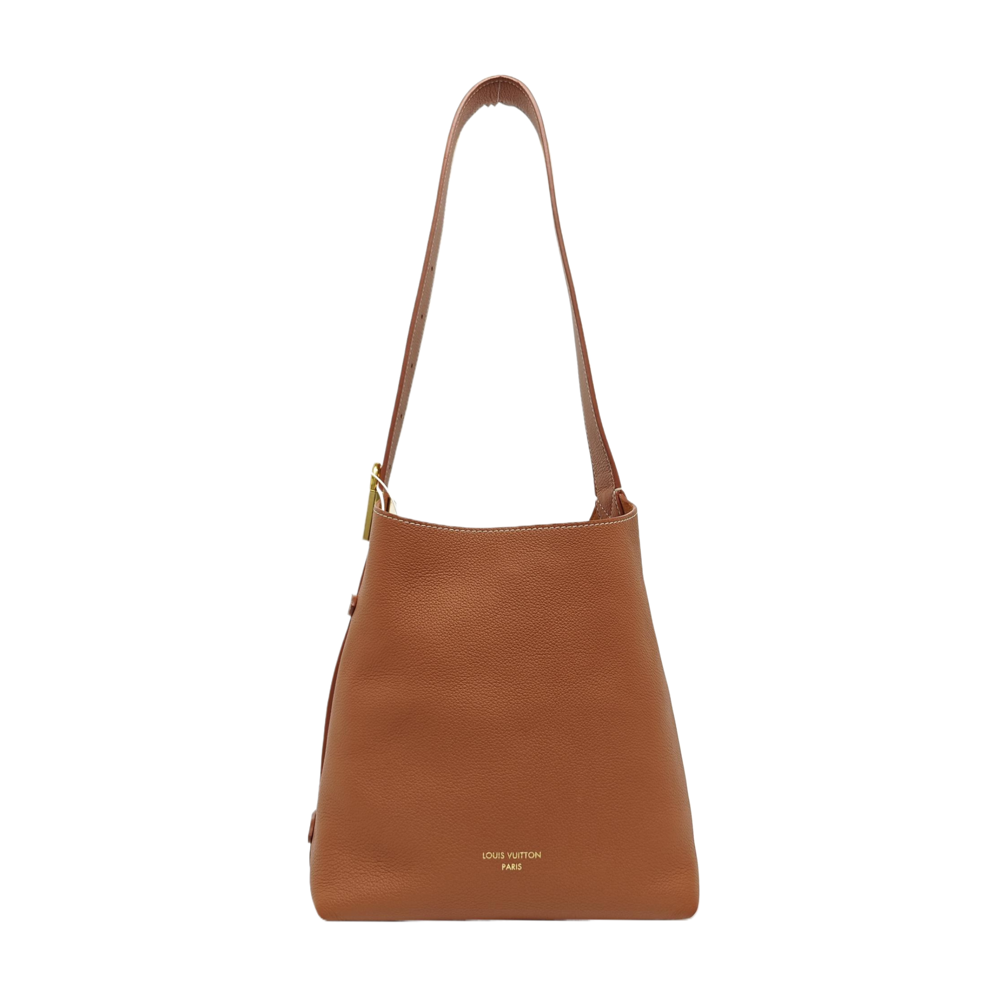LOW KEY HOBO PM Monogram Calfskin Brown