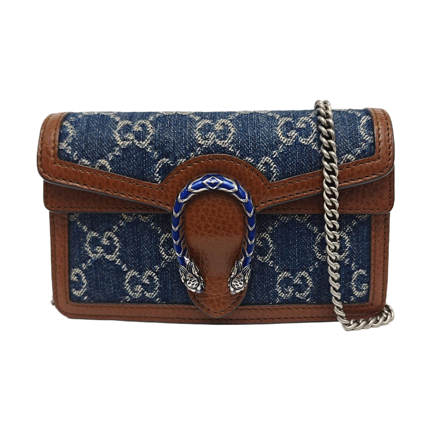 Dionysus Super Mini Monogram Denim Blue
