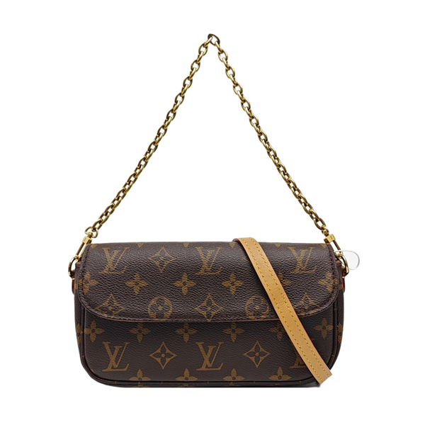 IVY Monogram Coated Canvas Brown