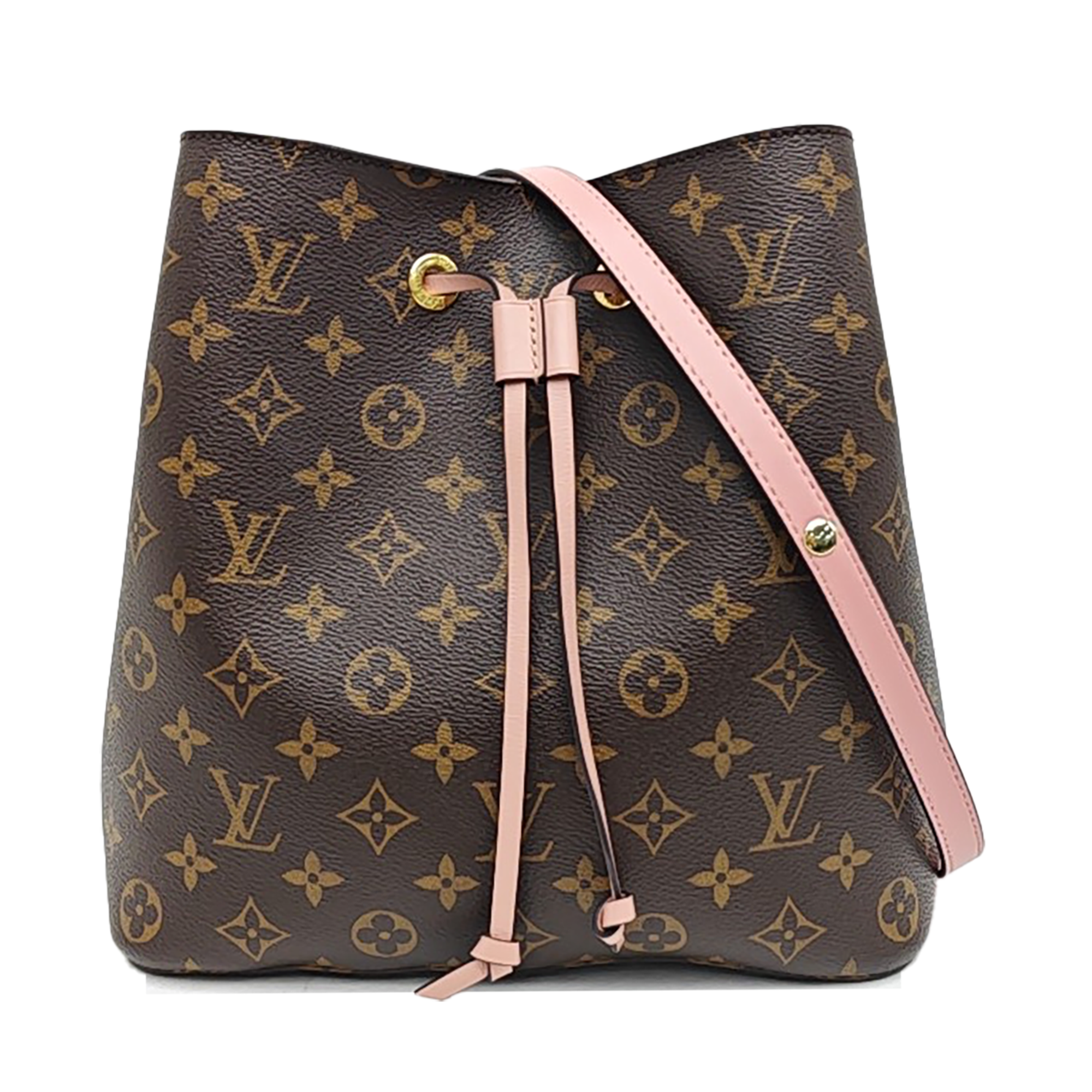NÉONOÉ MM Monogram Coated Canvas Brown