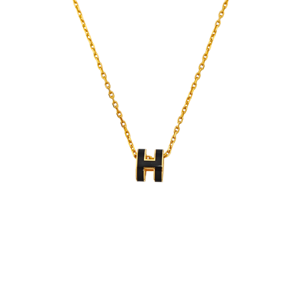 Pop H Metal Gold Necklace