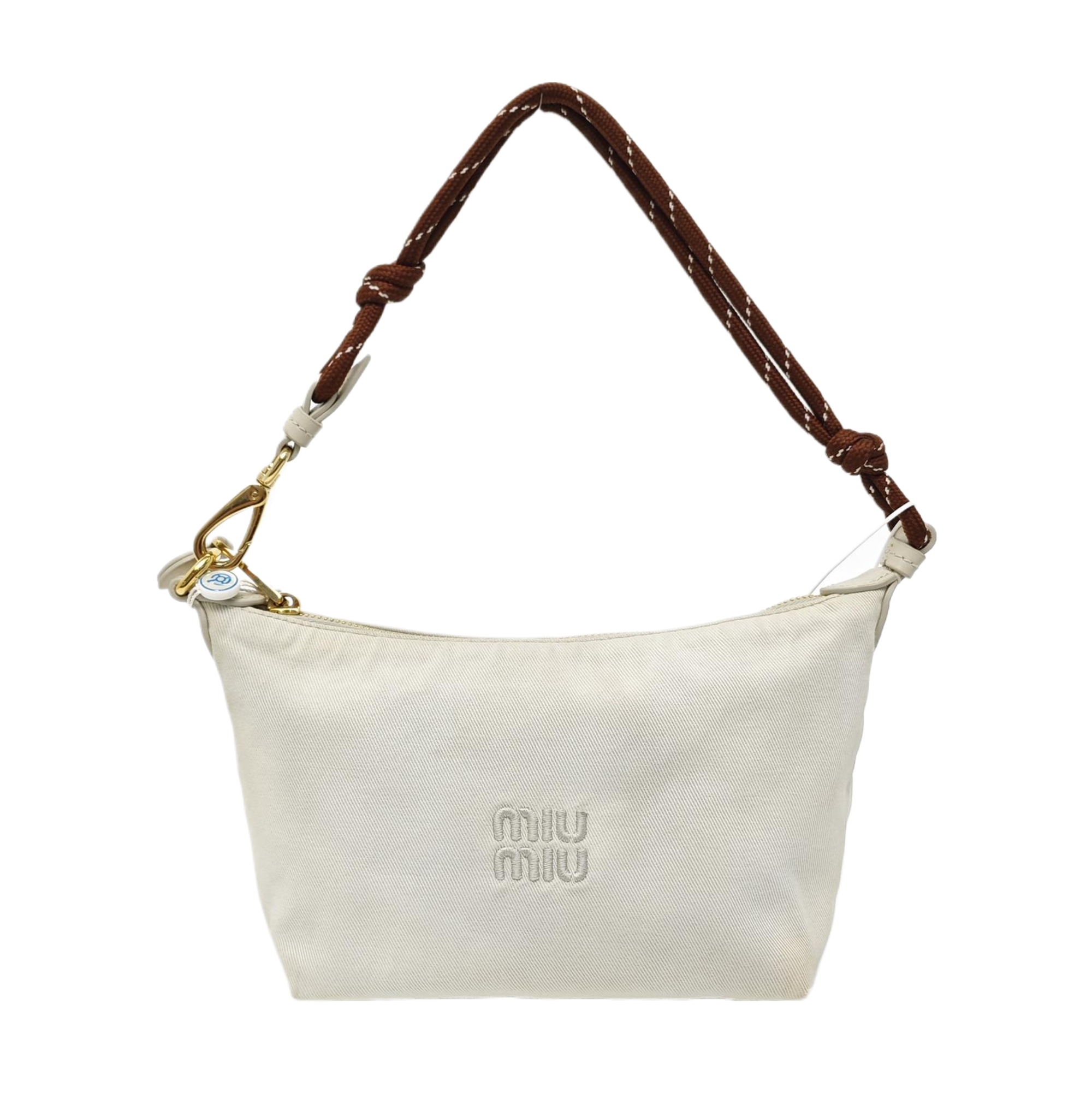 Canvas Top Handle Bag White