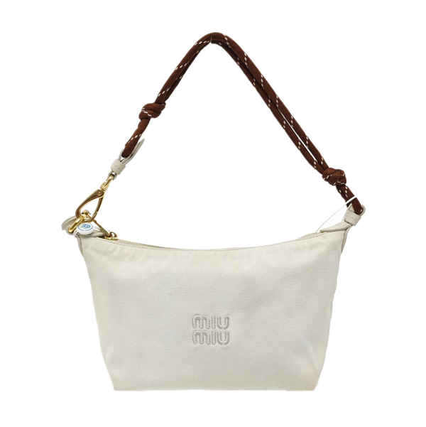 Canvas Top Handle Bag White