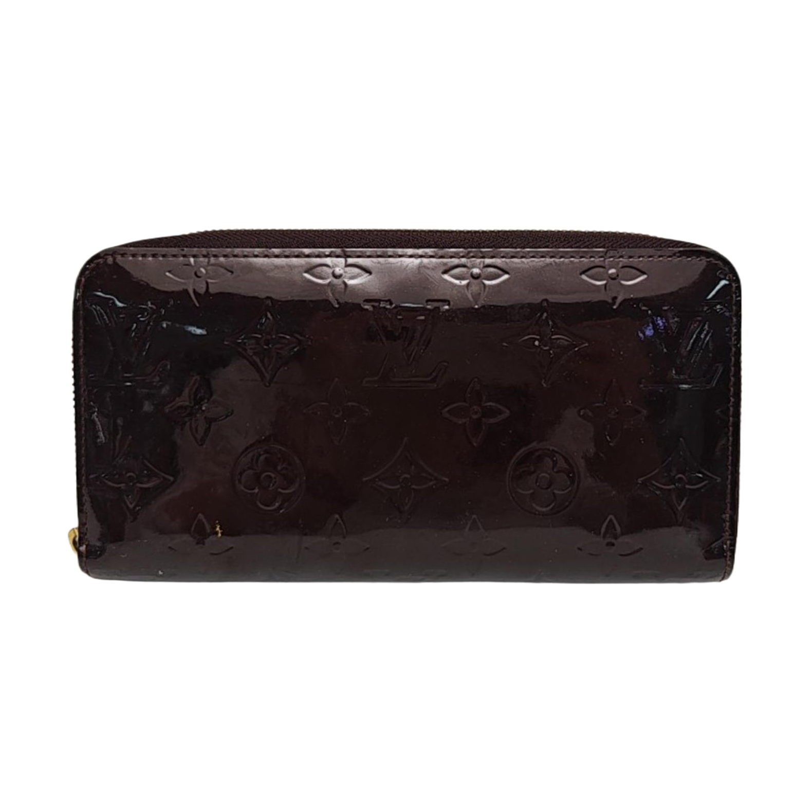 SARAH Monogram Patent Leather Red Wallet