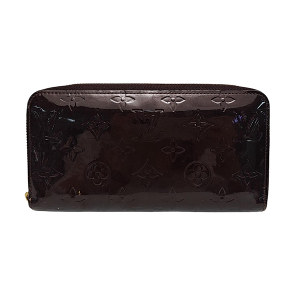 SARAH Monogram Patent Leather Red Wallet