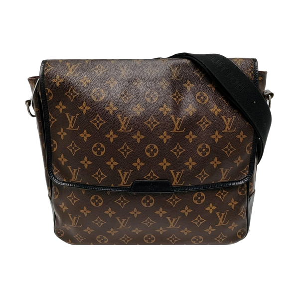 BASS Monogram Coated Canvas Brown