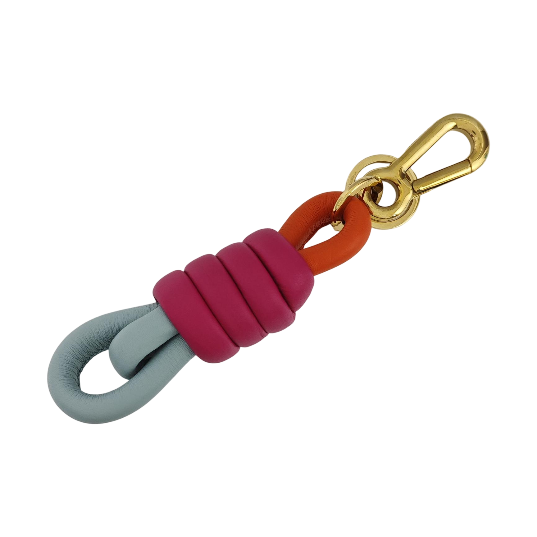 Leather Bag Charm Multicolor
