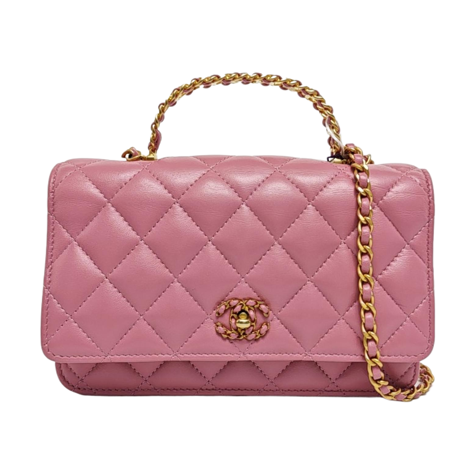 WOC Quilted Lambskin Pink