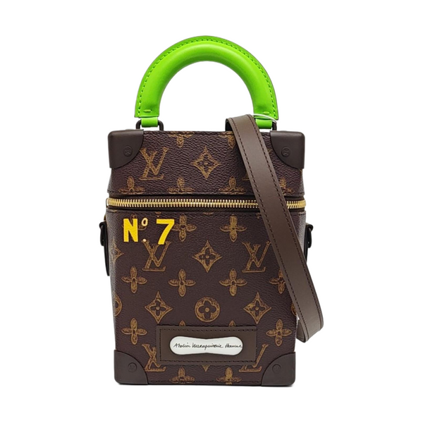 VERTICAL BOX TRUNK Monogram Coated Canvas Brown