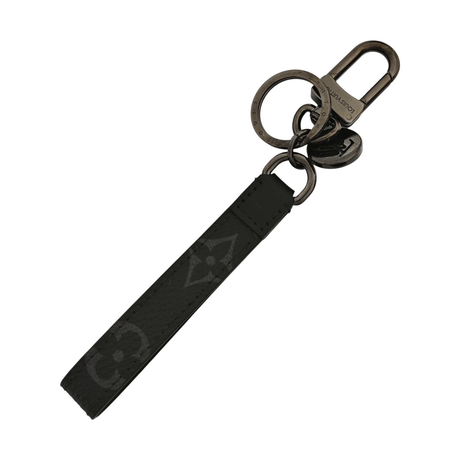 Leather Bag Charm Black