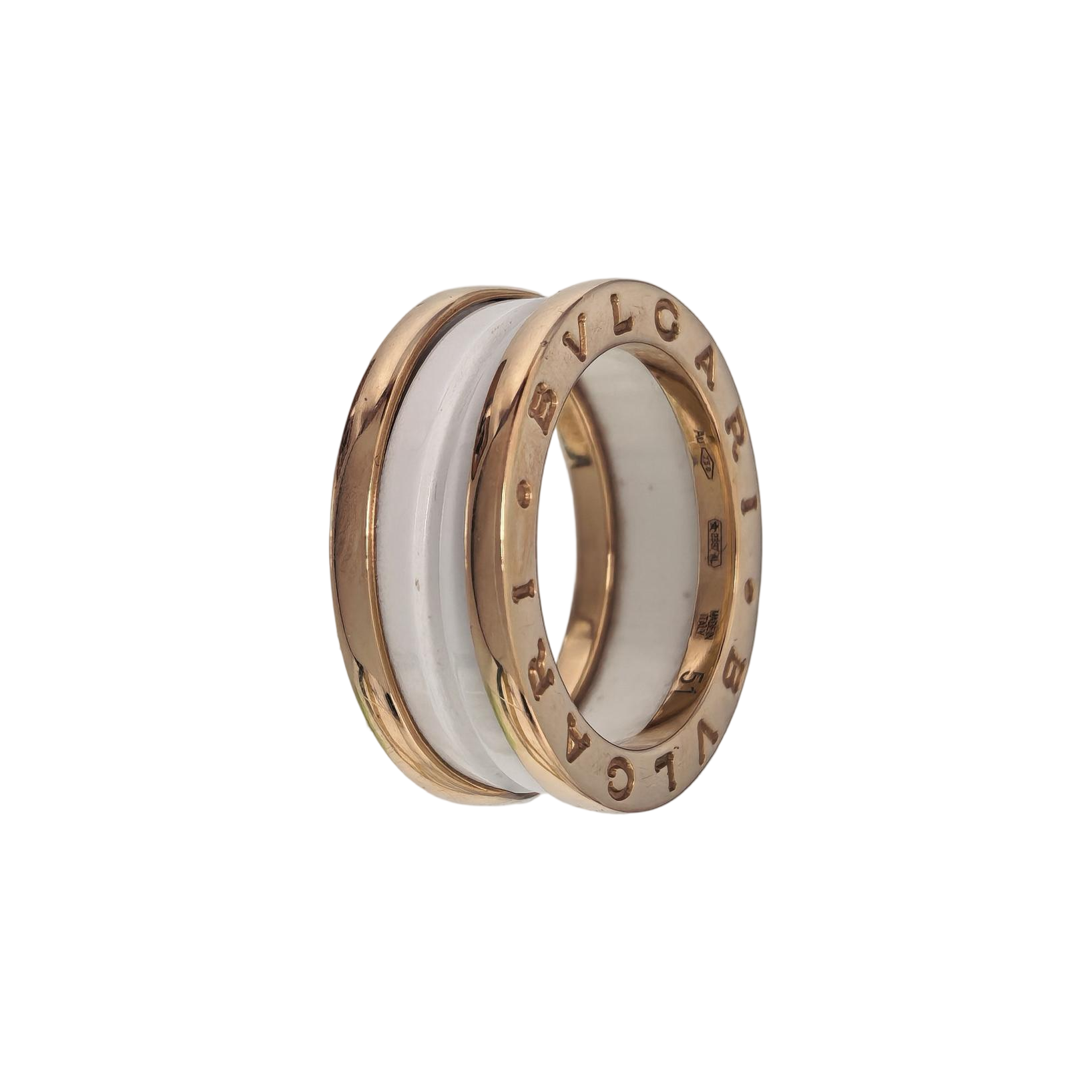 B.ZERO1 18k Rose Gold Ring EU 51