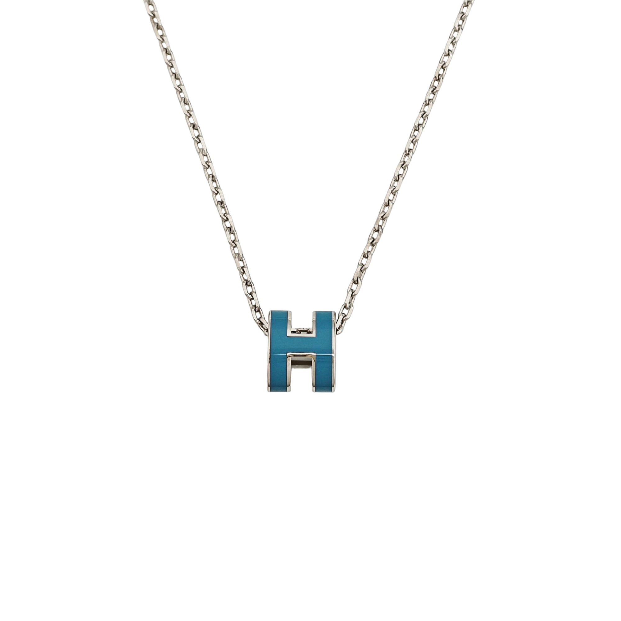 Pop H Metal Silver Necklace
