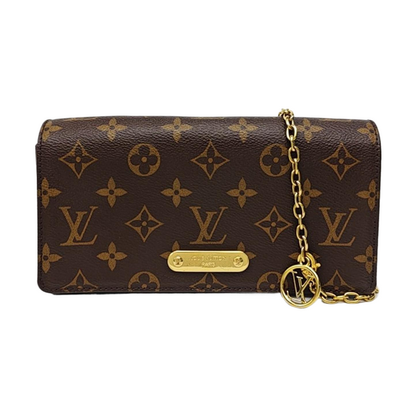 Lily Monogram Coated Canvas Brown