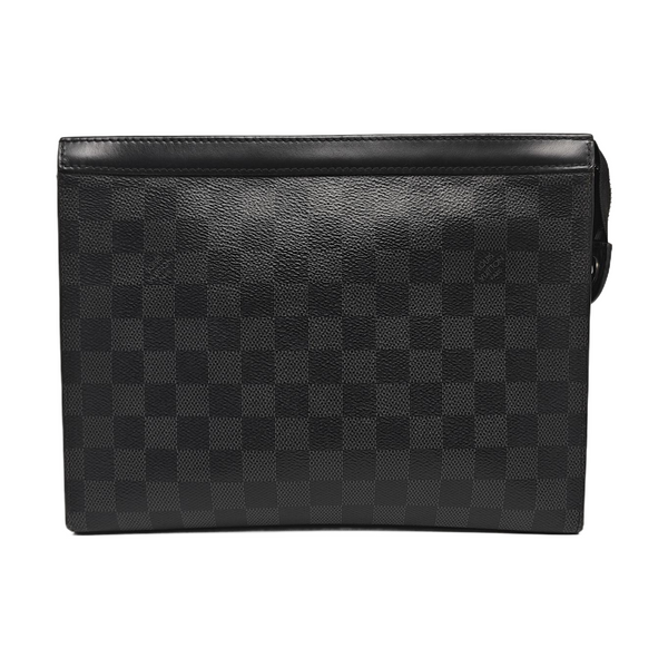 Pochette Voyag MM Damier Graphite Coated Canvas Gray