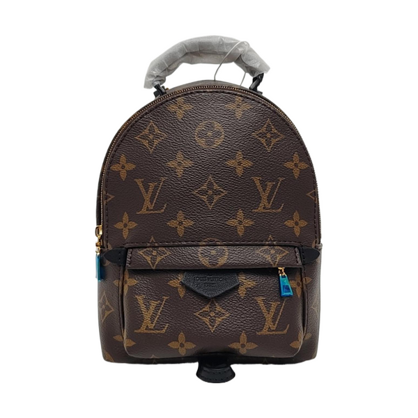 PALM SPRINGS Mini Monogram Coated Canvas Brown