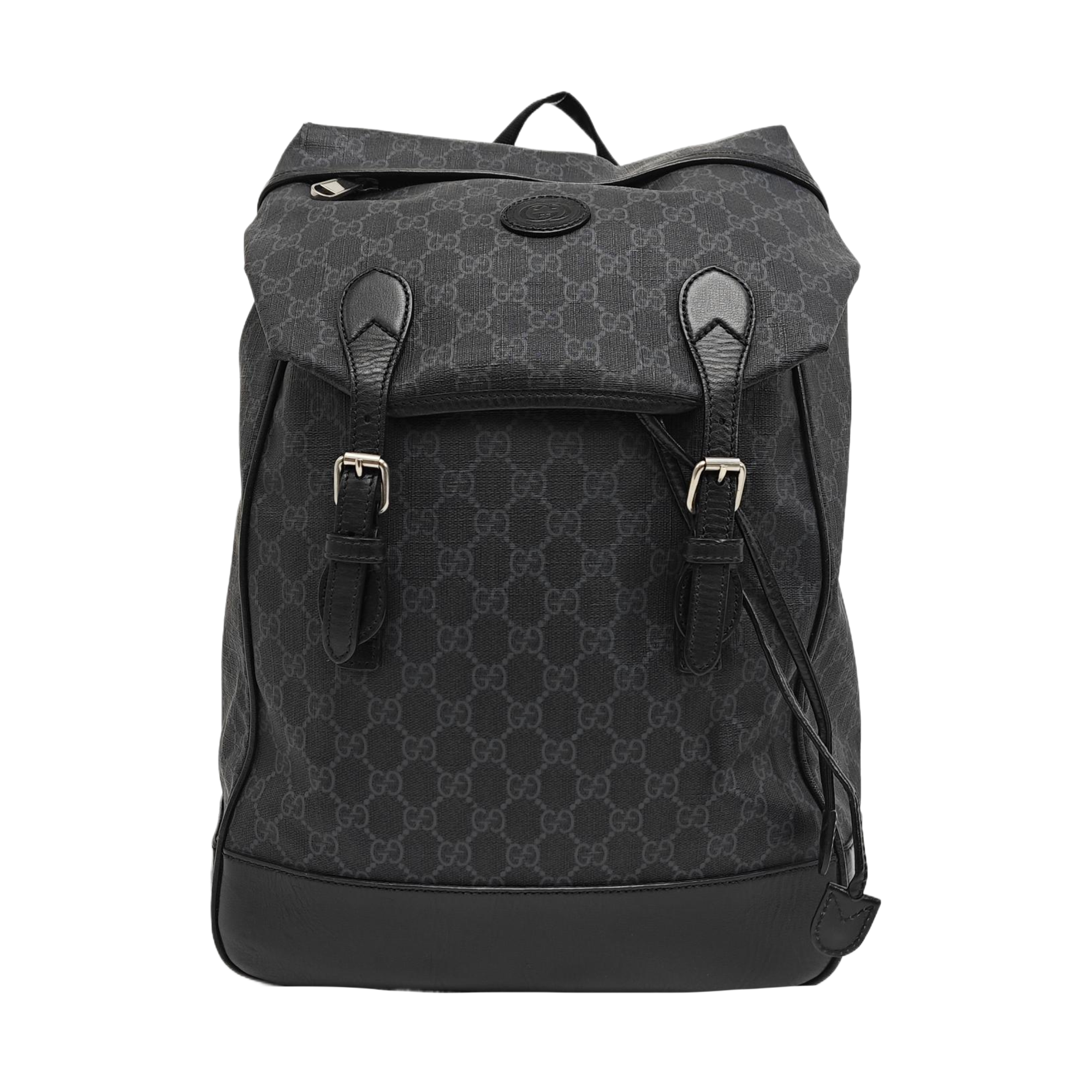 Retro Medium Monogram Coated Canvas Black