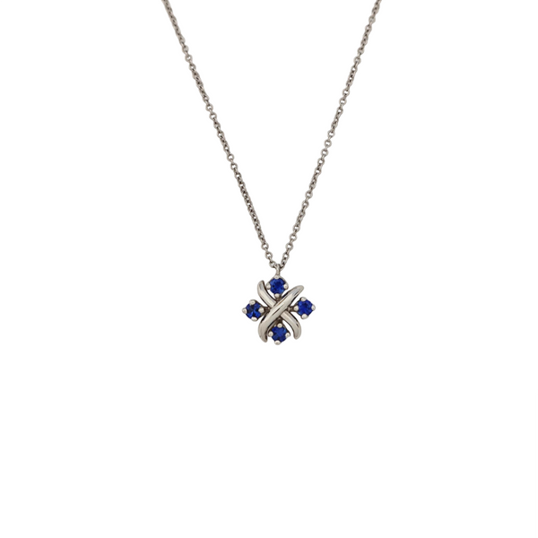 Tiffany & Co. Schlumberger Platinum 950 Silver Necklace