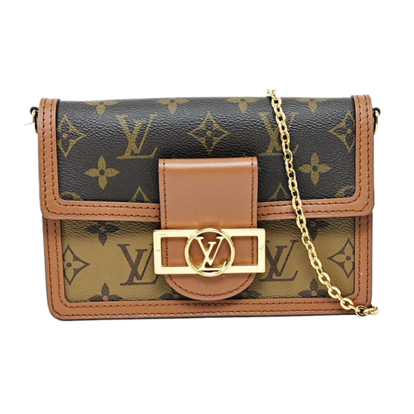 DAUPHINE WOC Monogram Coated Canvas Brown