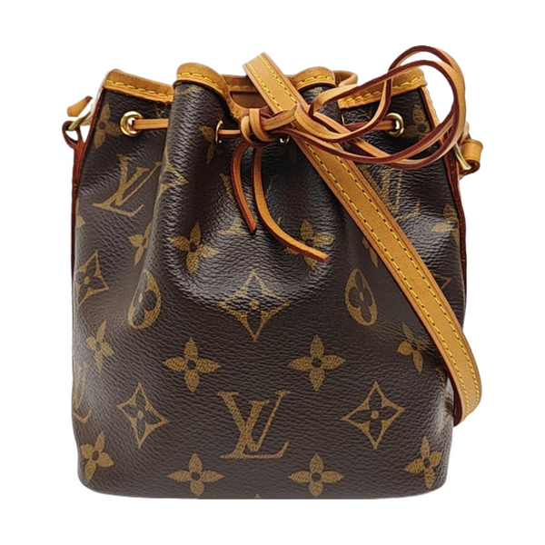 NÉONOÉ Nano Monogram Coated Canvas Brown