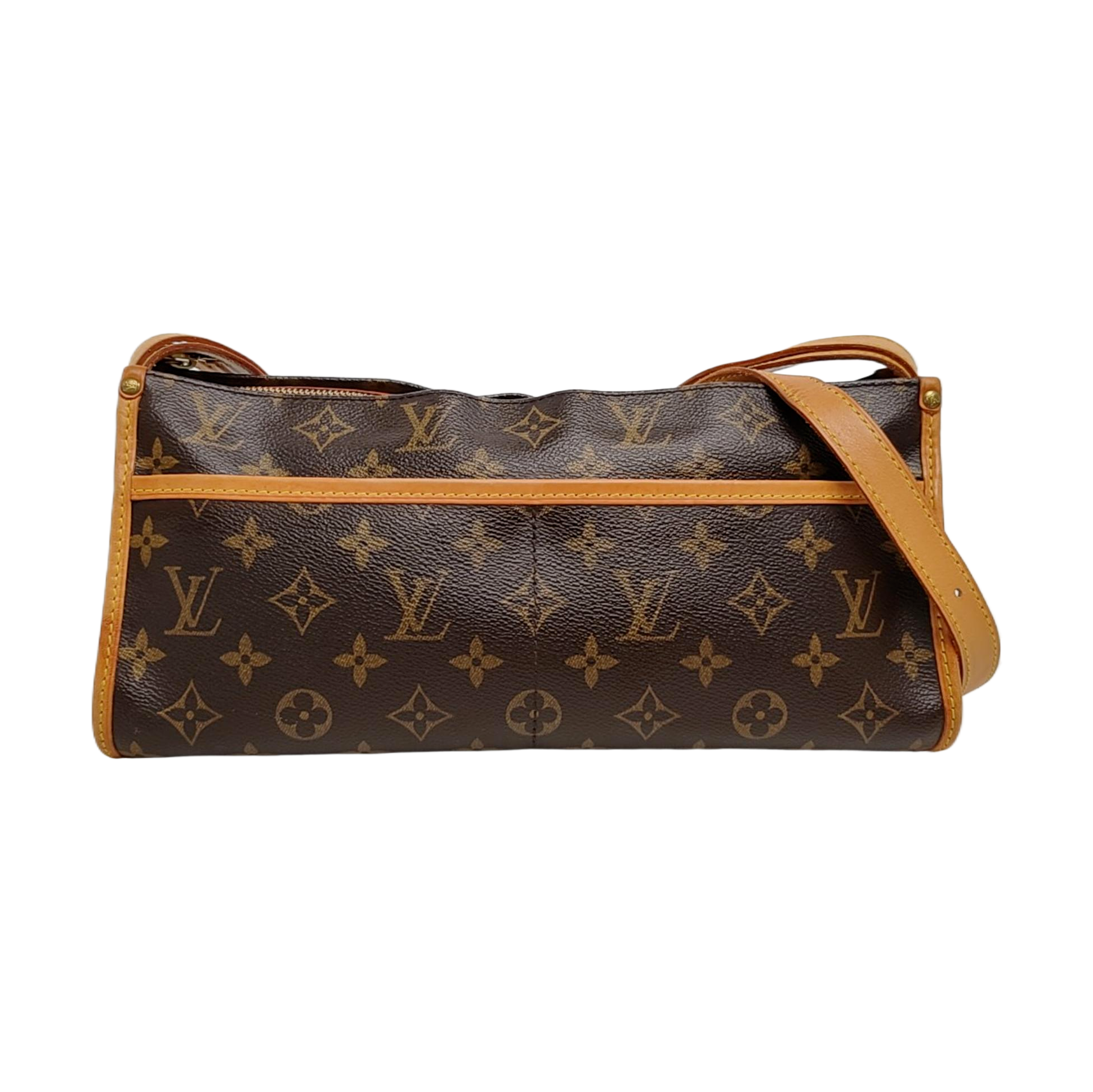 POPINCOURT Monogram Coated Canvas Brown