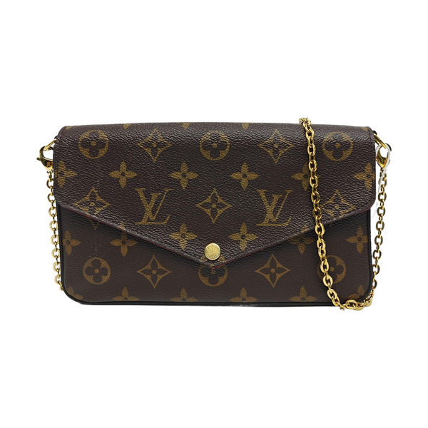 FÉLICIE Monogram Coated Canvas Brown