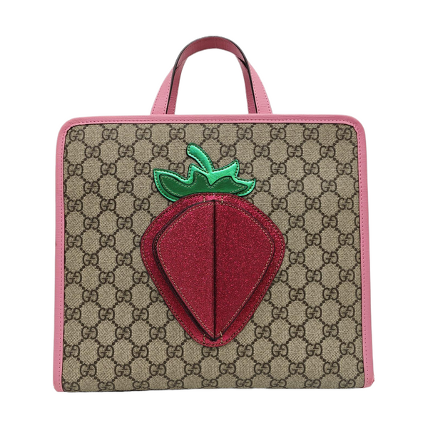 Children’s GG Bucket Monogram Coated Canvas Beige