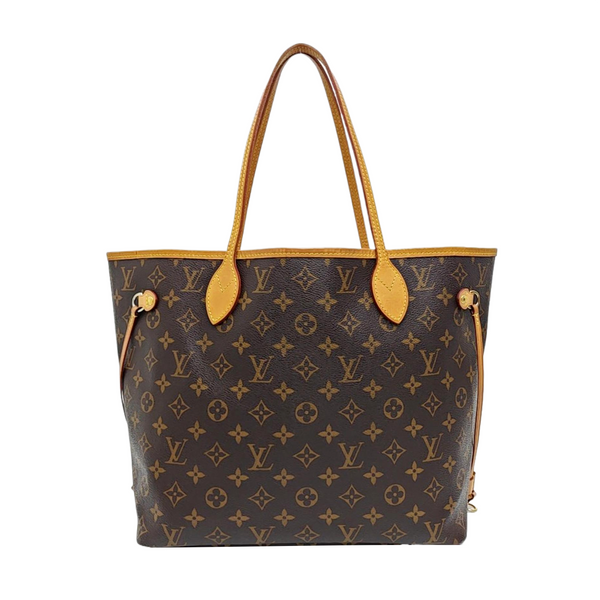 NEVERFULL MM Monogram Coated Canvas Brown