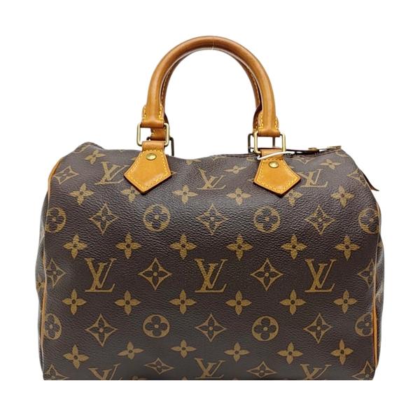SPEEDY 25 Monogram Coated Canvas Brown