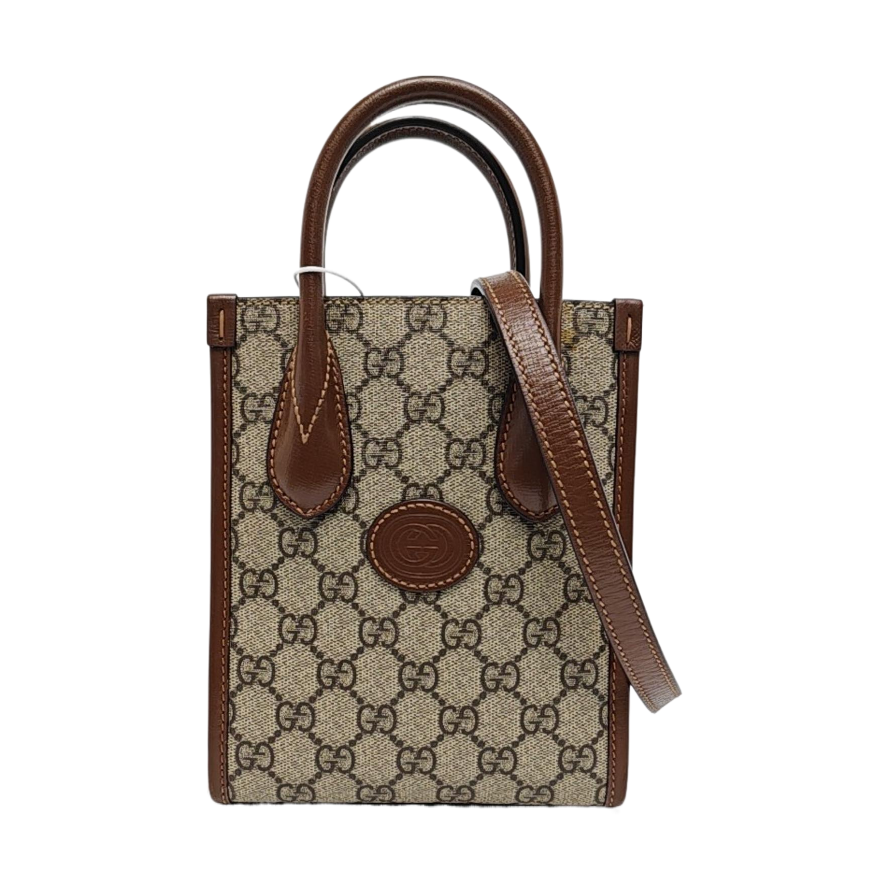 Retro Mini Monogram Coated Canvas Beige