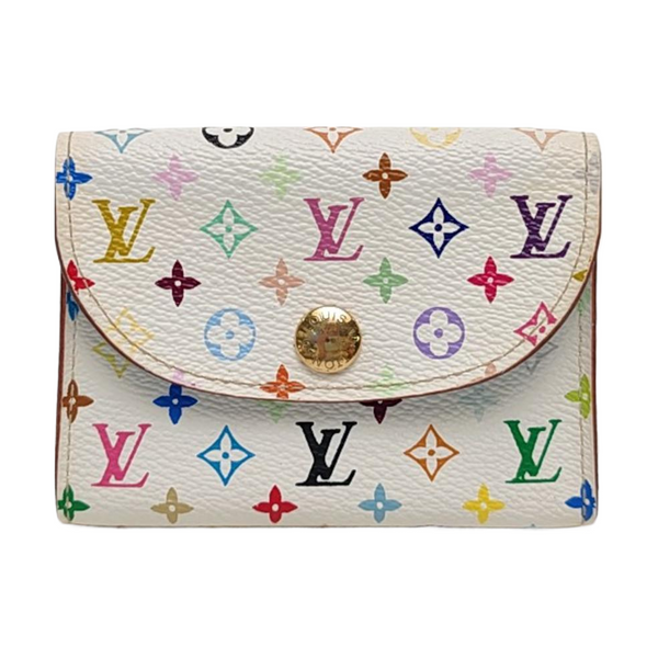 LV × TM ROSALIE Monogram Coated Canvas White Card Holder