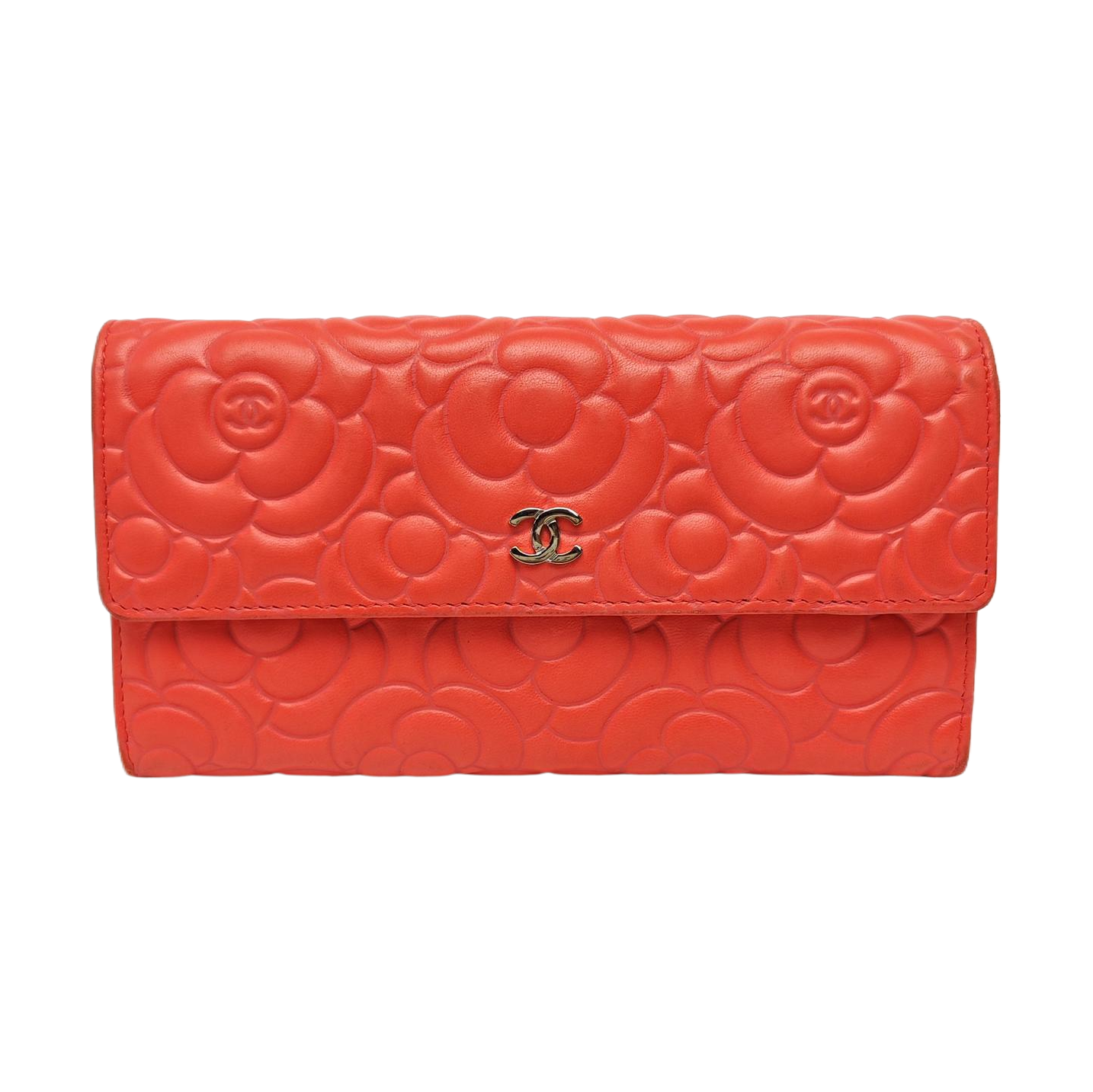 Quilted Lambskin Wallet Red