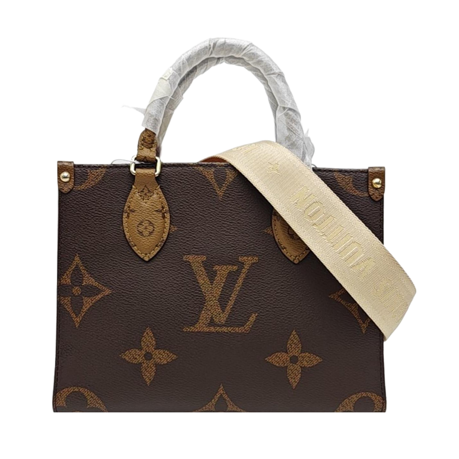 ONTHEGO PM Monogram Coated Canvas Brown