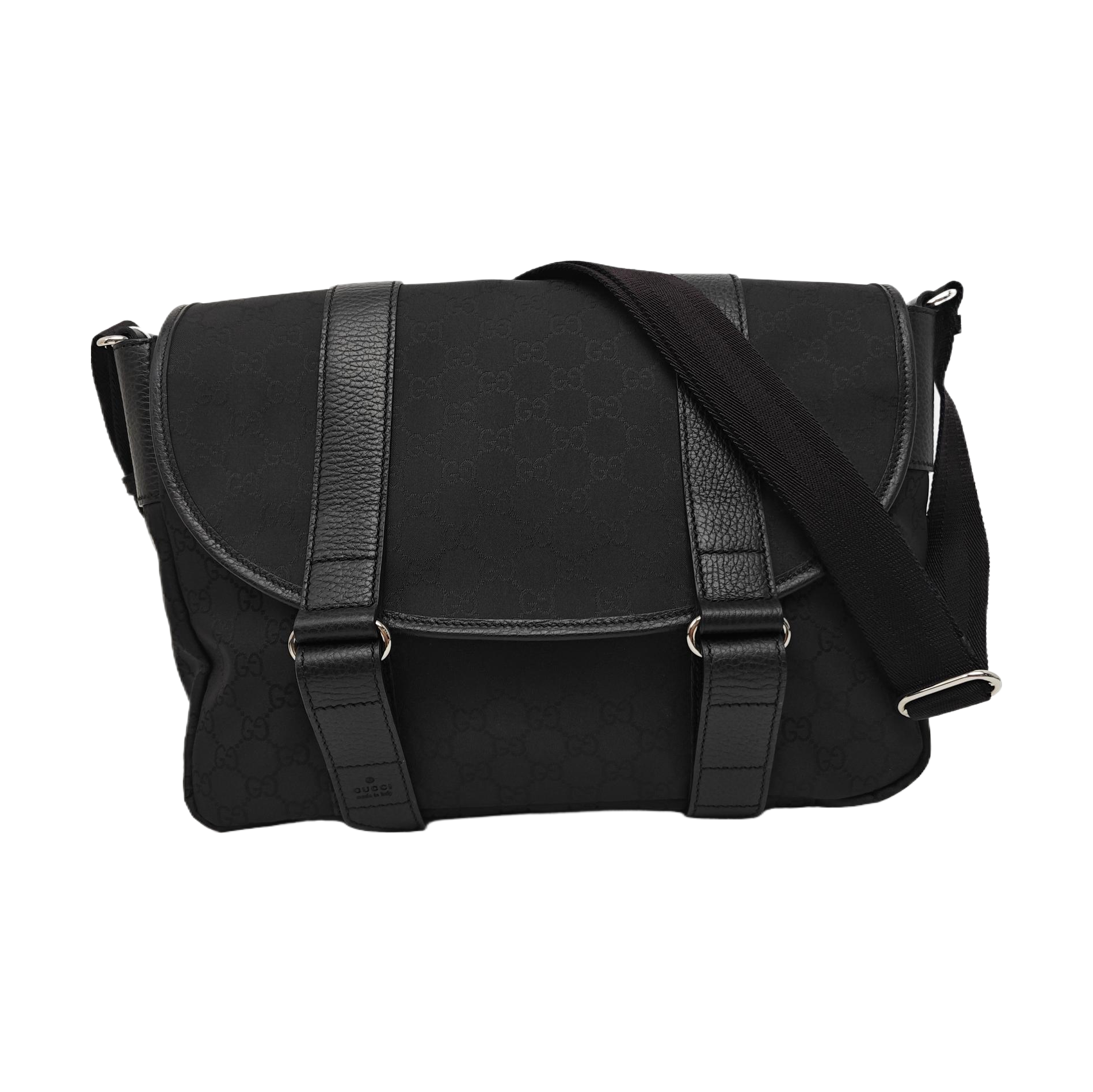 Fabric Shoulder Bag Black