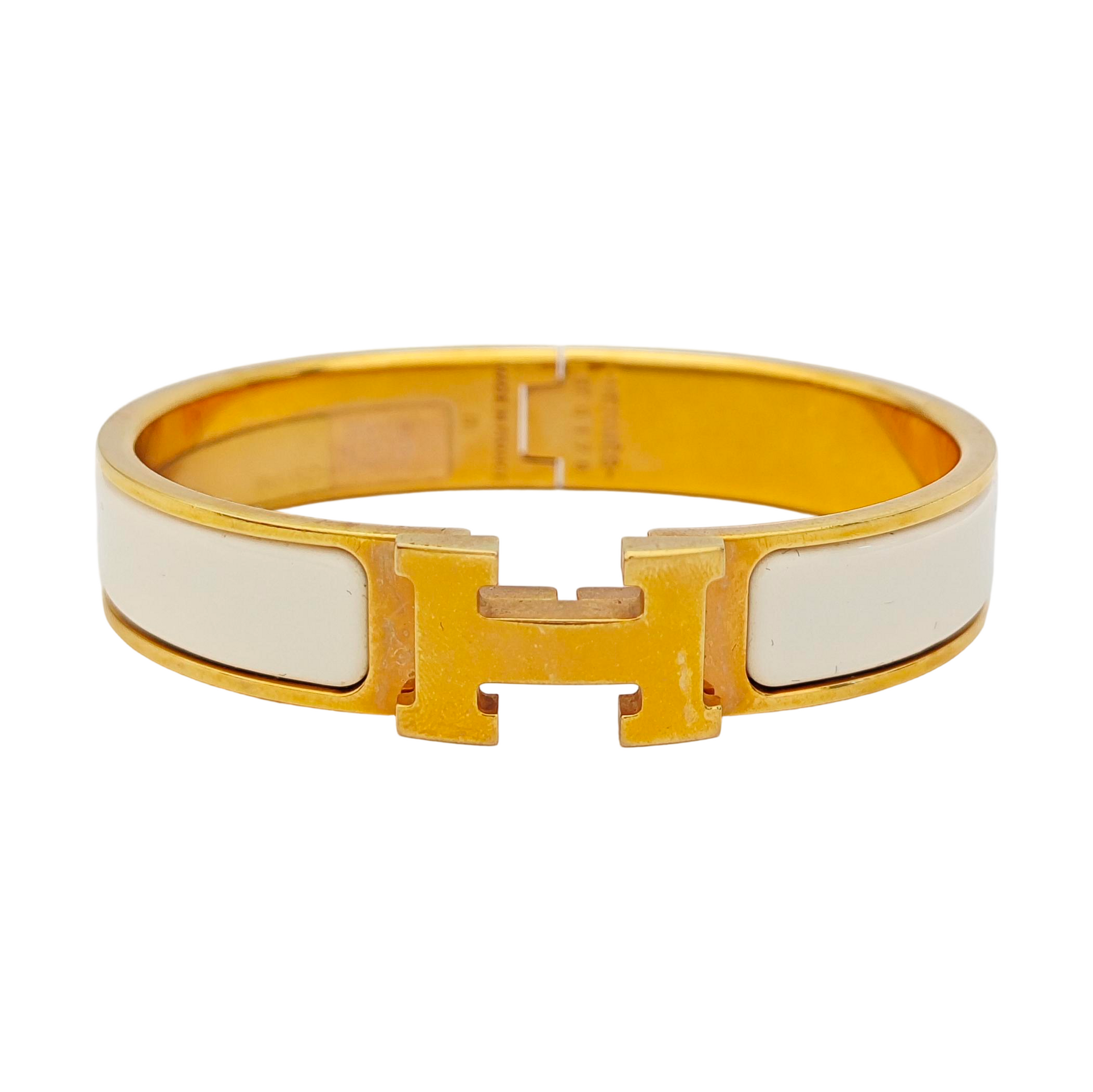 Clic H Metal Gold Bangle