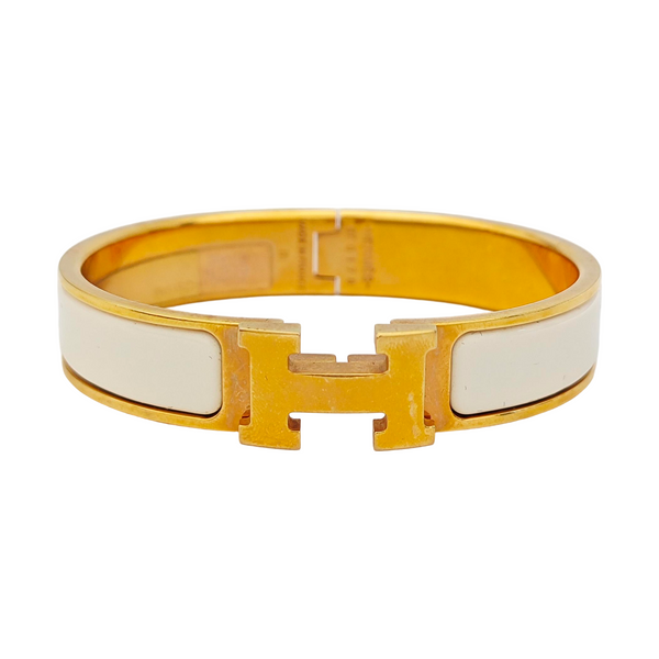Clic H Metal Gold Bangle