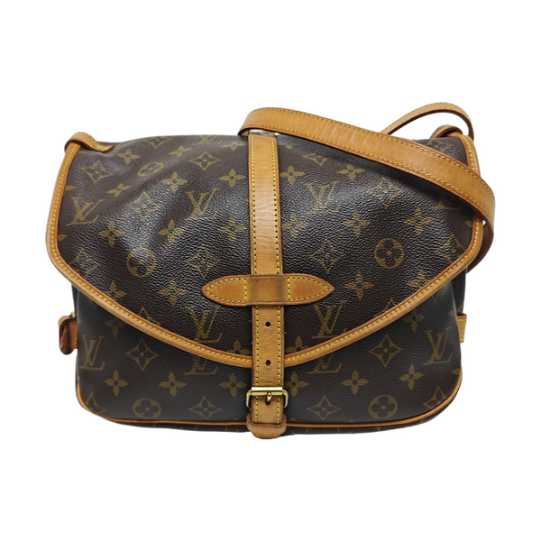 SAUMUR Monogram Coated Canvas Brown
