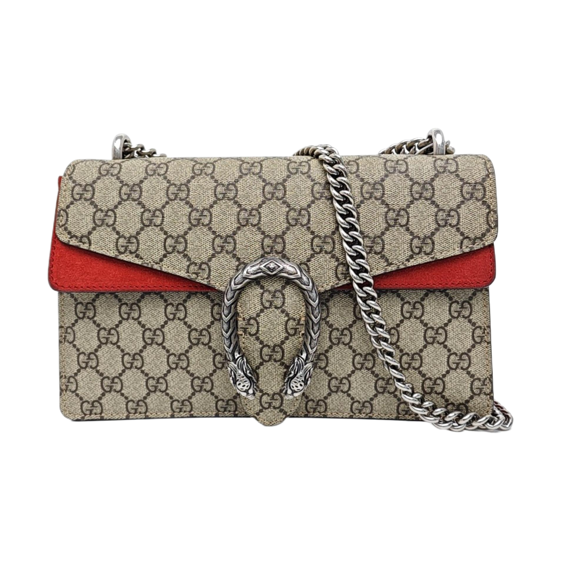 Dionysus Small Monogram Coated Canvas Black
