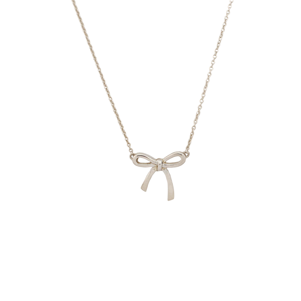 Tiffany Bow 925 Sterling Silver Necklace