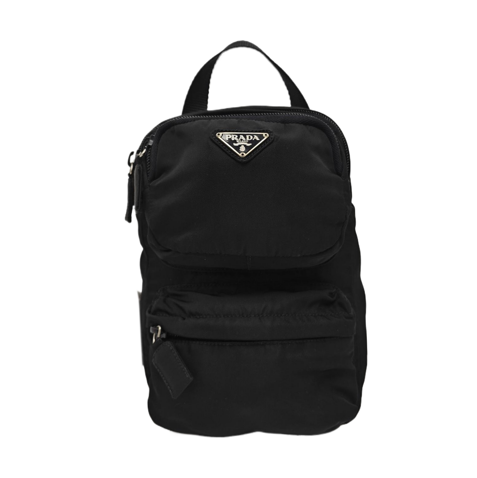 Nylon Backpack Black