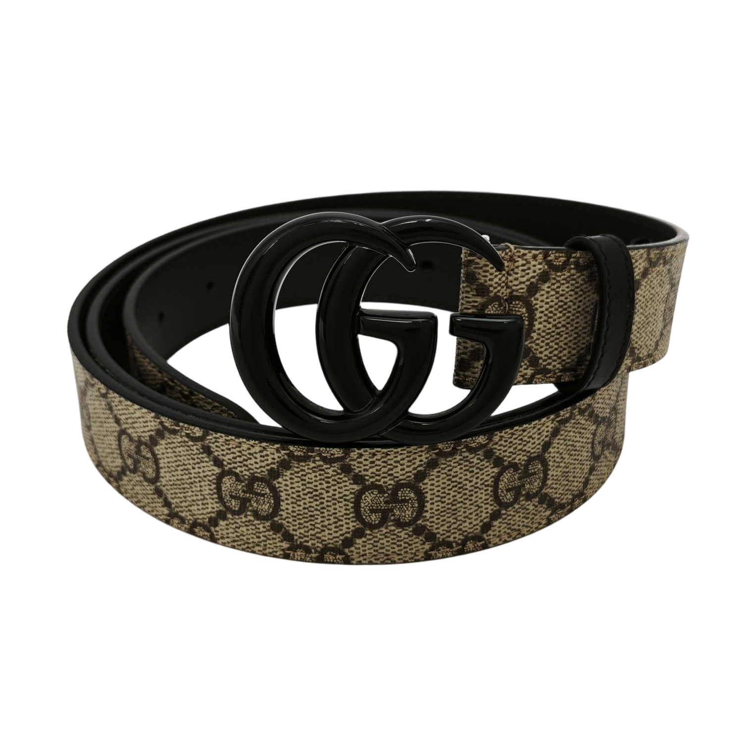 Coated Canvas Belt Beige