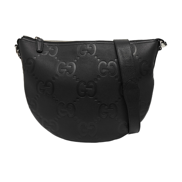 Monogram Calfskin Shoulder Bag Small Black