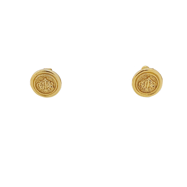 Metal Gold Stud Earrings
