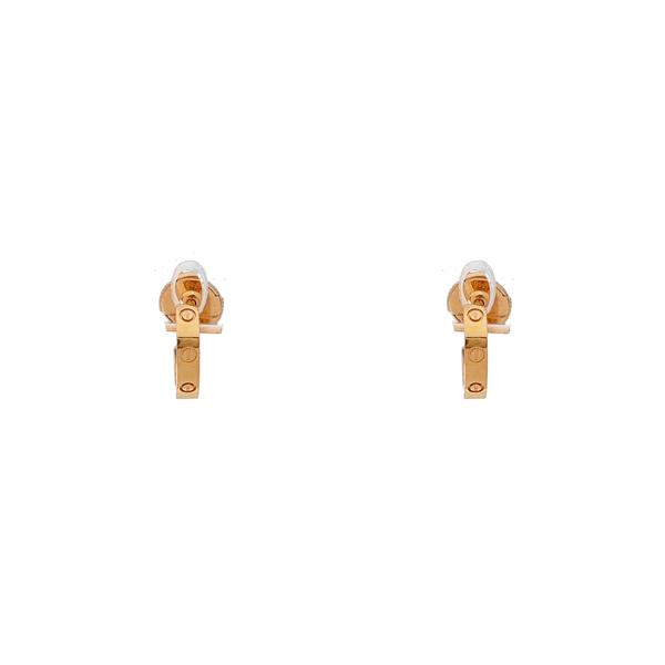LOVE 18k Rose Gold Stud Earrings
