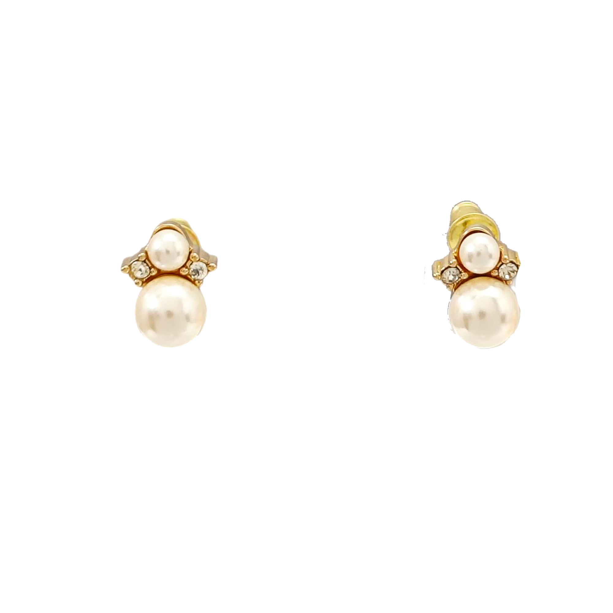 Metal White Stud Earrings