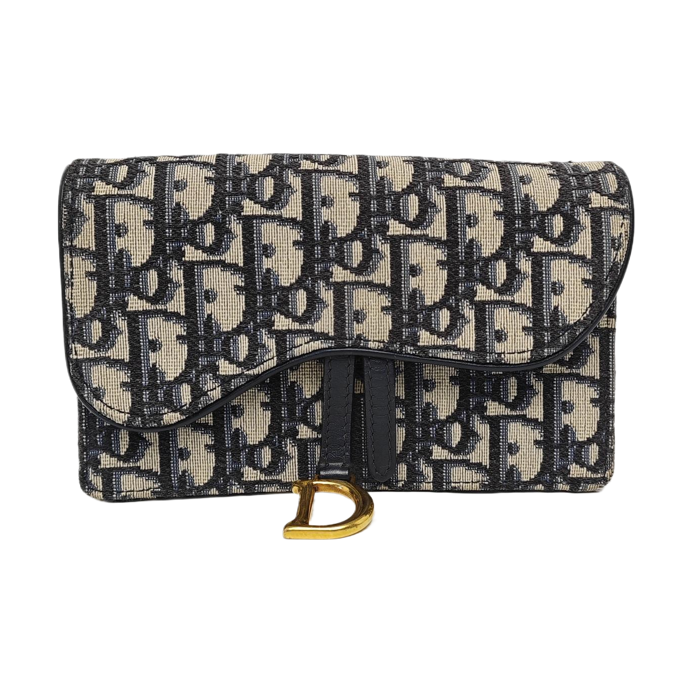 Saddle Mini Oblique Canvas Blue