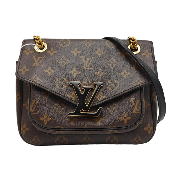 PASSY Monogram Coated Canvas Brown