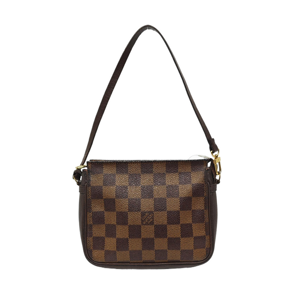 TROUSSE MAKE UP Damier Ebene Coated Canvas Brown